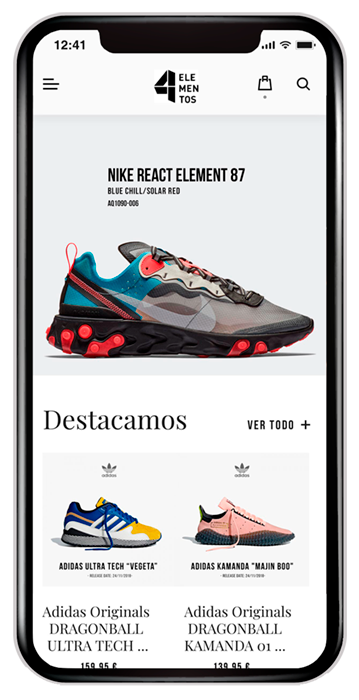 App 4 elementos